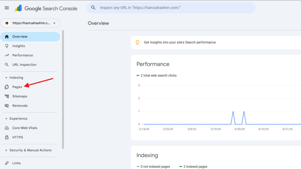 Indexing in Sidebar
