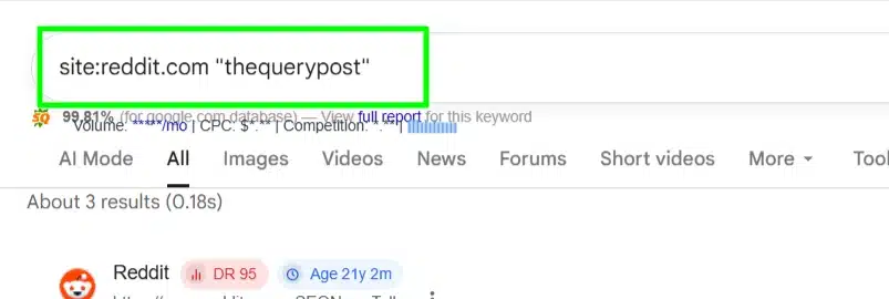 Basic brand search